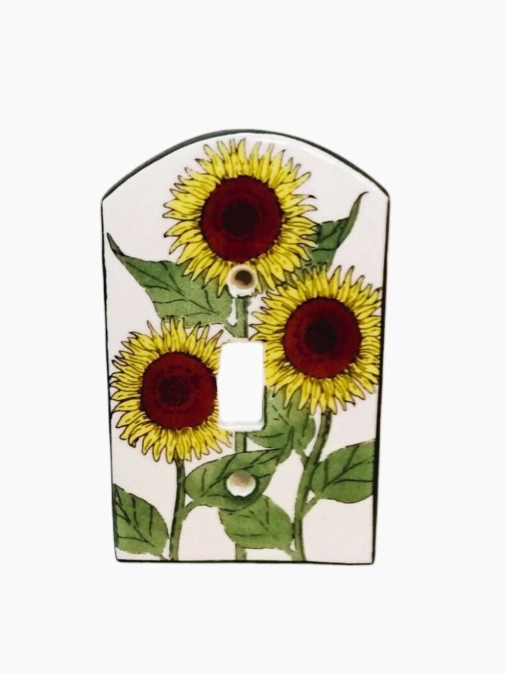 Vintage 90's "All Fired Up" Sunflower Single Light Switch Cover